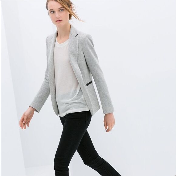 ✨HP✨Zara WOOL BLAZER WITH BUTTON✨ - Picture 2 of 9